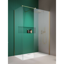Radaway Modo X Gold III Walk-in arany zuhanyfal 50x50 átlátszó kád, zuhanykabin
