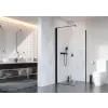 Radaway Nes 8 Black KDJ I szögletes fekete zuhanykabin 100x75 átlátszó balos