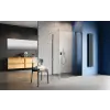 Radaway Nes 8 Black KDJ II szögletes fekete zuhanykabin 110x80 átlátszó jobbos