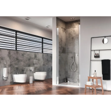 Radaway Nes 8 DWJ I zuhanyajtó 80 átlátszó jobbos kád, zuhanykabin