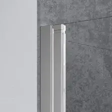 Radaway Nes 8 KDJ-B szögletes zuhanykabin 80x75 átlátszó balos kád, zuhanykabin