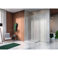 Radaway Nes 8 KDJ II szögletes zuhanykabin 110x70 átlátszó jobbos kád, zuhanykabin