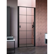 Radaway Nes Black DWJ I Factory fekete zuhanyajtó 100B kád, zuhanykabin