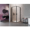 Radaway Nes Black KDD I Frame szögletes fekete zuhanykabin 80x90 átlátszó