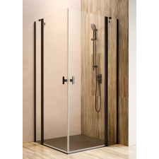  Radaway Nes Black KDD II 100x100cm szögletes fekete zuhanykabin - dupla nyílóajtós kád, zuhanykabin