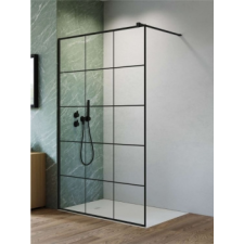 Radaway Nes Black Walk-in II Factory fekete zuhanyfal 120 kád, zuhanykabin