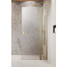 Radaway Nes Brushed Gold Walk-in KDD II szálcsiszolt arany zuhanyfal balos kád, zuhanykabin