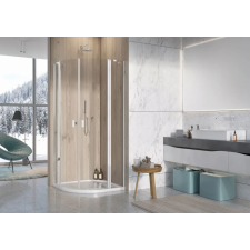 Radaway Nes PDD II íves zuhanykabin 100x90 átlátszó kád, zuhanykabin