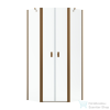 Radaway NES PTD 90x90 szögletes zuhanykabin szálcsiszolt réz/átlátszó 10051000-92-01+10051600-92-01