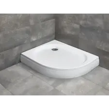 Radaway Patmos E íves zuhanytálca 100x80 balos, fehér, ajándék szifonnal kád, zuhanykabin