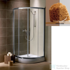 Radaway Premium Plus A 80x80 íves zuhanykabin króm/barna 30413-01-08N kád, zuhanykabin