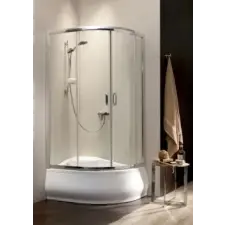 Radaway Premium Plus E1700 aszimmetrikus zuhanykabin 120x90 átlátszó kád, zuhanykabin