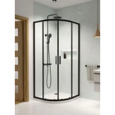 Radaway Premium Pro Black PDD íves fekete zuhanykabin 90Bx80J kád, zuhanykabin