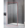 Radaway Premium Pro KDJ 120B zuhanykabin balos ajtó része, króm 1015120-01-01L