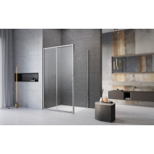 Radaway Premium Pro KDJ szögletes zuhanykabin 100x80 átlátszó balos kád, zuhanykabin