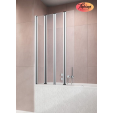 Radaway Radaway EOS PNW4 csuklós, négyrészes, befelé hajtható kádparaván, 1205401-101 kád, zuhanykabin