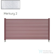 Radeco ALVO 1 350x1000 design radiátor,MERKURY 2 (ezüst) színben fűtőtest, radiátor