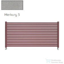 Radeco ALVO 1 350x1000 design radiátor,MERKURY 3 (metál világosszürke) színben fűtőtest, radiátor