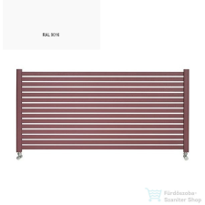 Radeco ALVO 1 350x1000 design radiátor,RAL 9016 (fényes fehér) színben fűtőtest, radiátor