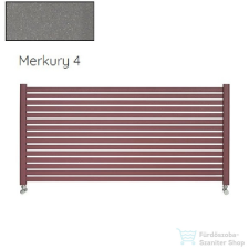 Radeco ALVO 2 630x1000 design radiátor,MERKURY 4 (metál szürke) színben fűtőtest, radiátor