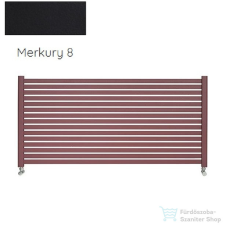 Radeco ALVO 4 630x1300 design radiátor,MERKURY 8 (selyemfényű fekete) színben fűtőtest, radiátor