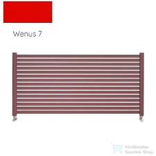 Radeco ALVO 4 630x1300 design radiátor,WENUS 7 (piros) színben fűtőtest, radiátor