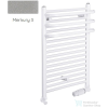 Radeco ARIA A1-350/1 490x385 törölközőszárítós radiátor, MERKURY 3 (metál világosszürke) színben