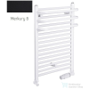Radeco ARIA A1-600/1 490x635 törölközőszárítós radiátor, MERKURY 8 (selyemfényű fekete) színben