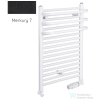 Radeco ARIA A2-400/1 680x435 törölközőszárítós radiátor, MERKURY 7 (matt fekete) színben