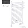 Radeco ARIA A2-500/1 680x535 törölközőszárítós radiátor, MERKURY 6 (metál fekete) színben
