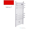 Radeco ARIA A4-600/2 1060x635 törölközőszárítós radiátor, WENUS 7 (piros) színben