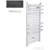 Radeco ARIA A5-600/2 1250x635 törölközőszárítós radiátor, MERKURY 6 (metál fekete) színben