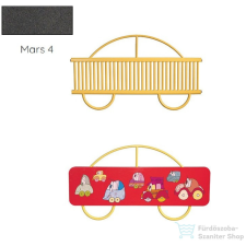 Radeco AUTO 680x1250 design radiátor gyerekszobába, MARS 4 (metál antracit) színben fűtőtest, radiátor