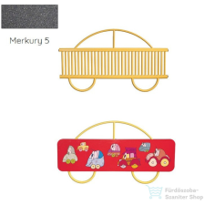 Radeco AUTO 680x1250 design radiátor gyerekszobába, MERKURY 5 (metál sötétszürke) színben fűtőtest, radiátor