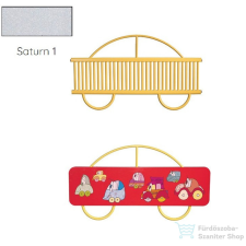 Radeco AUTO 680x1250 design radiátor gyerekszobába, SATURN 1 (metál jégszürke) színben fűtőtest, radiátor