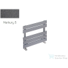 Radeco BARI A1-450/B 410x550 design radiátor,MERKURY 5 (metál sötétszürke) színben