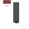 Radeco CALLE 3 1200x340 design radiátor akasztókkal, JOWISZ 1 (matt bordó) színben