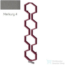 Radeco CARMEL 1800x400 design radiátor,MERKURY 4 (metál szürke) színben fűtőtest, radiátor