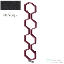 Radeco CARMEL 1800x400 design radiátor,MERKURY 7 (matt fekete) színben fűtőtest, radiátor
