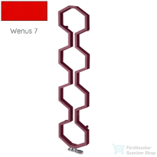 Radeco CARMEL 1800x400 design radiátor,WENUS 7 (piros) színben fűtőtest, radiátor