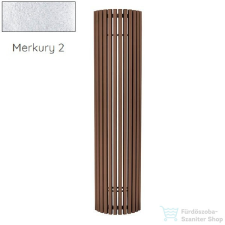 Radeco CARRERA P 1800x430 íves design radiátor, MERKURY 2 (ezüst) színben fűtőtest, radiátor