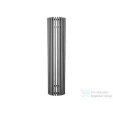 Radeco CARRERA P 1800x430 íves design radiátor, MERKURY 4 (metál szürke) színben fűtőtest, radiátor