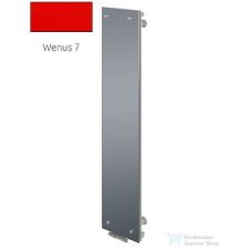 Radeco CLEO 1 1650x340 design radiátor tükörrel, Wenus 7 (piros) színben fűtőtest, radiátor