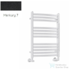 Radeco ENZO AK2-600/EL 715x630 törölközőszárítós radiátor, MERKURY 7 (matt fekete) színben