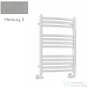 Radeco ENZO AK3-600/EL 850x630 törölközőszárítós radiátor, MERKURY 3 (metál világosszürke) színben