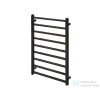 Radeco FADO 2 910x530 törölközőszárítós radiátor, RAL 9005 (matt fekete) színben