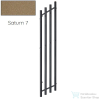 Radeco FUEGO KOLOR 1650x290 jobbos design radiátor, SATURN 7 (metál homok) színben