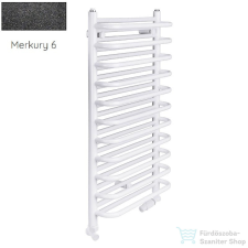 Radeco MARIO A2-350/M 680x385 törölközőszárítós radiátor, MERKURY 6 (metál fekete) színben fűtőtest, radiátor