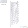 Radeco MARIO A6-350/M 1440x385 törölközőszárítós radiátor MERKURY 2 (ezüst) színben