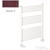 Radeco PINO K AK2-600/EP 715x630 törölközőszárítós radiátor, JOWISZ 2 (metál bordó) színben